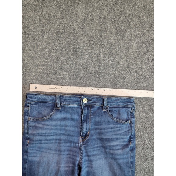 American Eagle Jeans Woments 16 Short Ne(x)t Level Stretch Skinny Blue - Picture 2 of 11